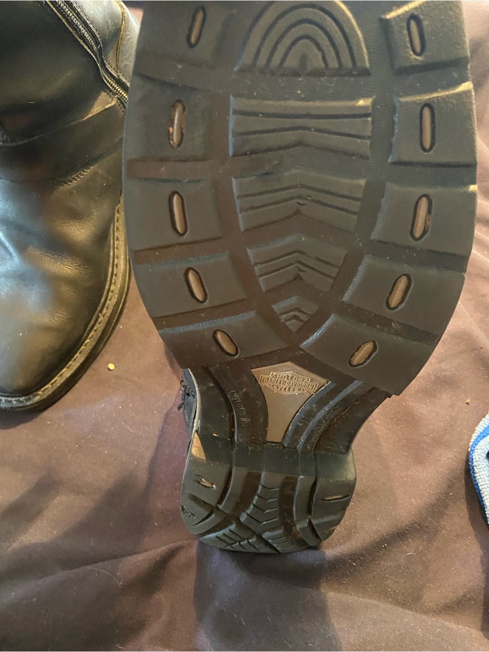 Harley-Davidson Men's Black Leather Engineer Boots, size 10.5 - Picture 3 of 8